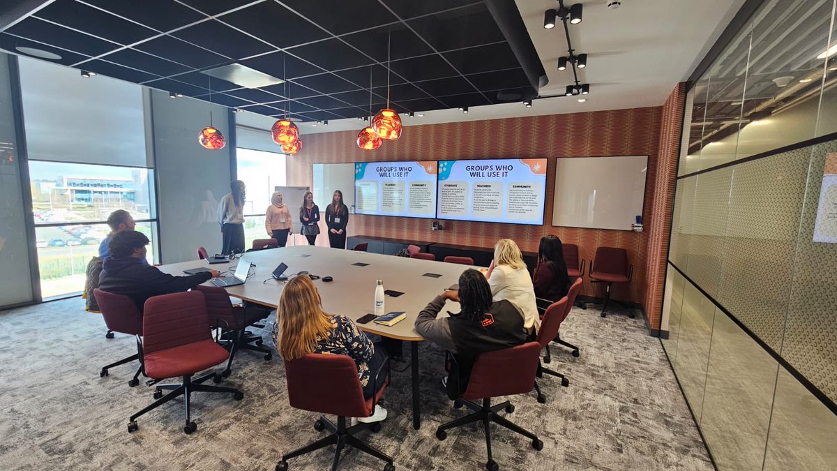 Members of the head student team visited <a href="/CadentGasLtd/">Cadent</a>  this morning to pitch their Pond Project. On Thursday Cadent volunteers will help us transform the  pond area into a learning and wellbeing space.  Well done Lizzie, Jake, Chloe and Sumayyah  &amp; thank you <a href="/CadentGasLtd/">Cadent</a>
