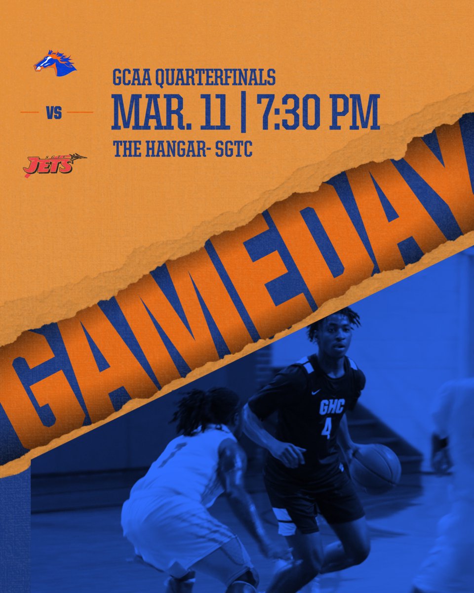 🏀GCAA Quarterfinals
🆚South Georgia Technical College
📍The Hangar- Americus, GA
⏰7:30pm
🎥youtube.com/watch?v=6iHeNw…