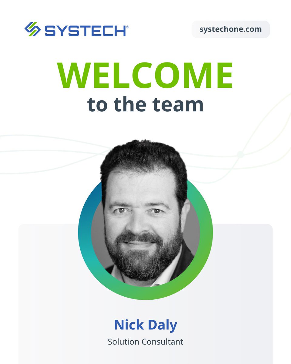 We’re thrilled to welcome Nick Daly to the Systech International family as our newest Solution Consultant! Nick brings over 25 years of pre-sales consulting experience, including the last 16 years in Life Sciences. 

Please join us in giving Nick a warm welcome to the team!