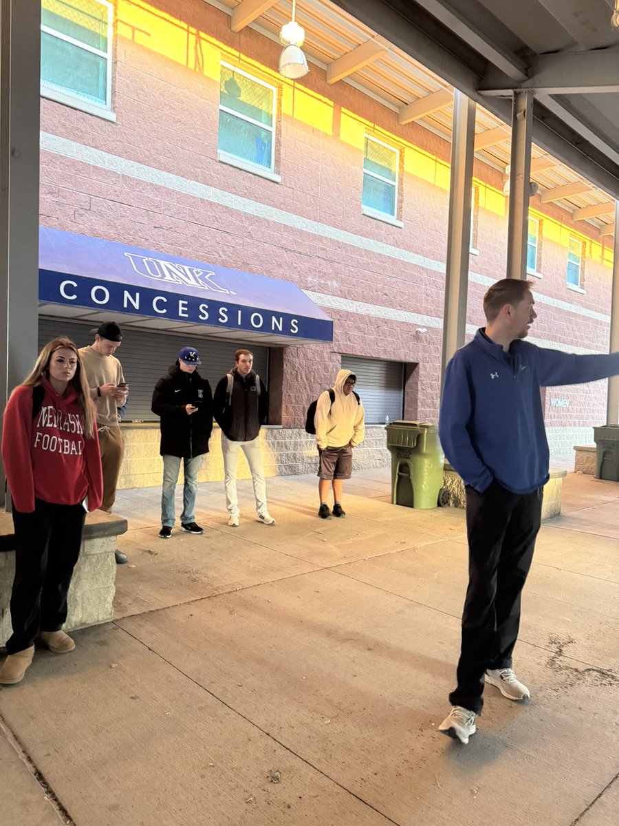 UNK Sport & Rec Management (@unksprec) on Twitter photo Thank you Sean for the tour of Cope Stadium for our facilities class! <a href="/UNKearney/">University of Nebraska at Kearney</a> <a href="/UNK_Athletics/">UNK Athletics</a> <a href="/UNK_Football/">UNK Football</a> <a href="/UNK_Soccer/">UNK Women's Soccer</a> Thank you Sean for the tour of Cope Stadium for our facilities class! <a href="/UNKearney/">University of Nebraska at Kearney</a> <a href="/UNK_Athletics/">UNK Athletics</a> <a href="/UNK_Football/">UNK Football</a> <a href="/UNK_Soccer/">UNK Women's Soccer</a>