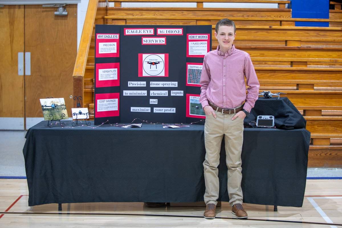 RepCoED's tweet image. RCED, in association with @networkkansas, hosted the 9th annual Youth Entrepreneurship Challenge on Monday, March 10. Pike Valley, and home schools competed. Top placements in the 2025 event were:
• 1st place – Eagle Eye Ag Drone Services – Brady Childs
republiccountykansas.com/2025-youth-ent…