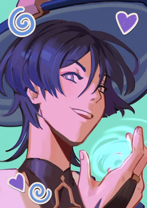 anyways while i lost my account i was working on some photocards... scara and kazuha enjoy #GenshinImpact 