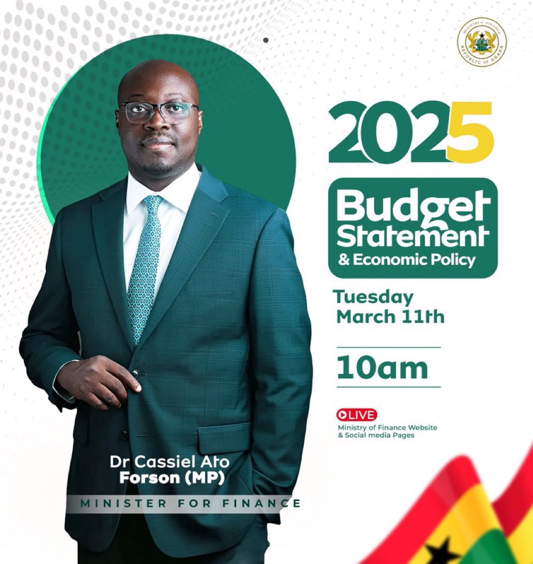 I have read all 70 pages of the 2025 Budget Statement by Dr Cassiel Ato Forson. (Finance Minister of Ghana) 💰

I am here to break the big words &amp; figures down like we are chilling &amp; talking about our country. 🍷

[THREAD] 👇🏿