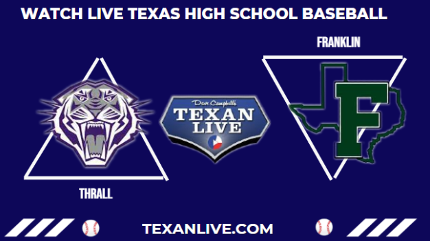 Dave Campbell’s Texan Live - Texanlive.com (@texan_sport) on Twitter photo ⚾ Thrall vs Franklin
📺 livesteam: gameday.varsityevents.org/baseball.php
📅 Tuesday
⏰ 7pm.
<a href="/ThrallBall/">Thrall Baseball</a> <a href="/FranklinLionBSB/">Franklin Lion Baseball</a> <a href="/GusNavejas_27/">Gus Navejas</a> <a href="/MaverickM_15/">Maverick McAllister</a> <a href="/SmileyWeston/">Weston Smiley</a> <a href="/Tymatthews_2027/">Ty Matthews 2027 Rb CF/P</a> <a href="/AveryGomez08/">Avery Gomez</a> <a href="/CoachVanecek/">Aaron Vanecek</a> <a href="/WalkAnderson15/">Walker Anderson</a> <a href="/_JordanLyle/">Jordan Lyle</a> <a href="/bautrey_9/">Blake Autrey</a> <a href="/TartNoah/">Noah Tart</a> <a href="/dylanstallones1/">Dylan Stallones</a> <a href="/MalachiArriola/">Malachi Arriola ✞</a> ⚾ Thrall vs Franklin
📺 livesteam: gameday.varsityevents.org/baseball.php
📅 Tuesday
⏰ 7pm.
<a href="/ThrallBall/">Thrall Baseball</a> <a href="/FranklinLionBSB/">Franklin Lion Baseball</a> <a href="/GusNavejas_27/">Gus Navejas</a> <a href="/MaverickM_15/">Maverick McAllister</a> <a href="/SmileyWeston/">Weston Smiley</a> <a href="/Tymatthews_2027/">Ty Matthews 2027 Rb CF/P</a> <a href="/AveryGomez08/">Avery Gomez</a> <a href="/CoachVanecek/">Aaron Vanecek</a> <a href="/WalkAnderson15/">Walker Anderson</a> <a href="/_JordanLyle/">Jordan Lyle</a> <a href="/bautrey_9/">Blake Autrey</a> <a href="/TartNoah/">Noah Tart</a> <a href="/dylanstallones1/">Dylan Stallones</a> <a href="/MalachiArriola/">Malachi Arriola ✞</a>