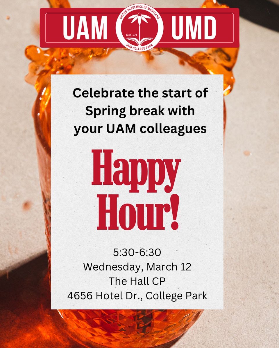 Come out tomorrow night for some drinks with your union siblings and hear all the juicy gossip about our legislation!