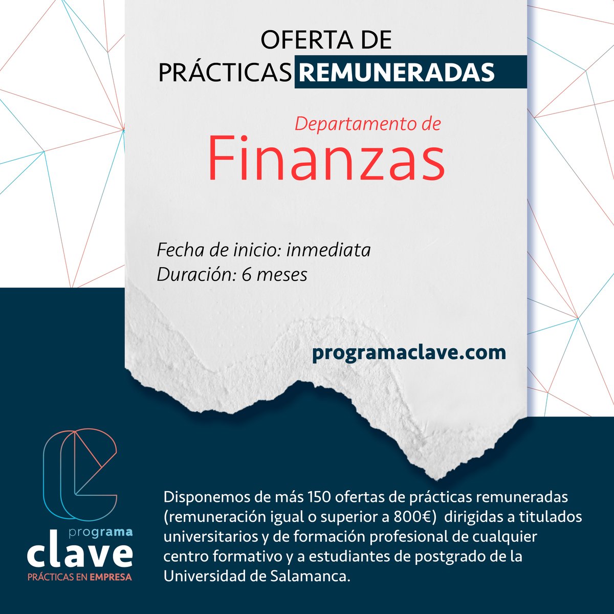 Fundación USAL (@fgusal) on Twitter photo ¡Estudiantes de ADE, Gestión de PYMES o FP en Finanzas,! 🌟 Oferta de prácticas remuneradas en el dpto. de Contabilidad y Finanzas de Leche Gaza S.L. Si quieres dar el siguiente paso en tu carrera, envía tu CV a ppoveda@usal.es. Avanza en tu carrera con programaclave.com. ¡Estudiantes de ADE, Gestión de PYMES o FP en Finanzas,! 🌟 Oferta de prácticas remuneradas en el dpto. de Contabilidad y Finanzas de Leche Gaza S.L. Si quieres dar el siguiente paso en tu carrera, envía tu CV a ppoveda@usal.es. Avanza en tu carrera con programaclave.com.