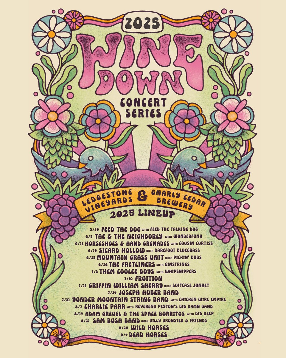 We really can't get enough of Wisconsin this year... Stoked to hit @ledgestonevineyards_wi in Greenleaf, WI on 6/19!