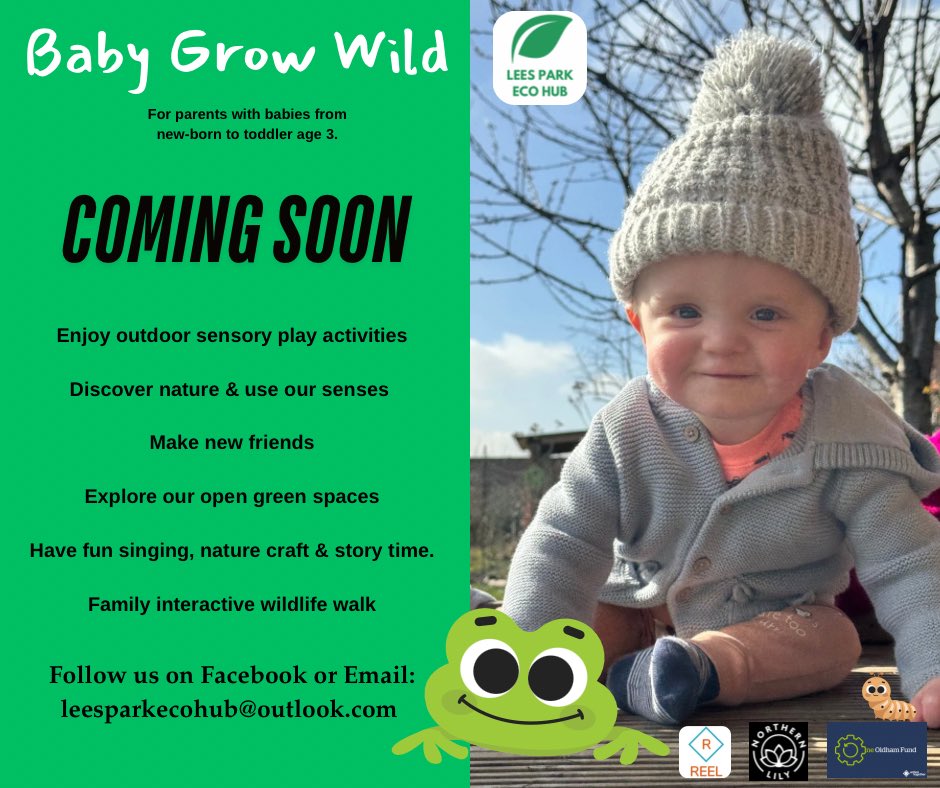 #oldhamhour Thanks to @oldhamfamilyhub and <a href="/ActionTogether2/">Action Together</a> we will be delivering our 0-3 offer called “Baby Grow Wild”. Coming Soon! 
#OneOldhamFund 
#BabyGroup 
#Families 
#Oldham