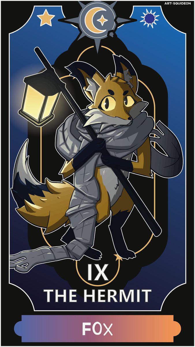 Squideon_Vmax's tweet photo. J'ai dessiné un Renard Ermite pour le jeu de cartes de Luna Cielo 🌙 
Il est plutôt cool ! https://t.co/5o1Hz8D03Y