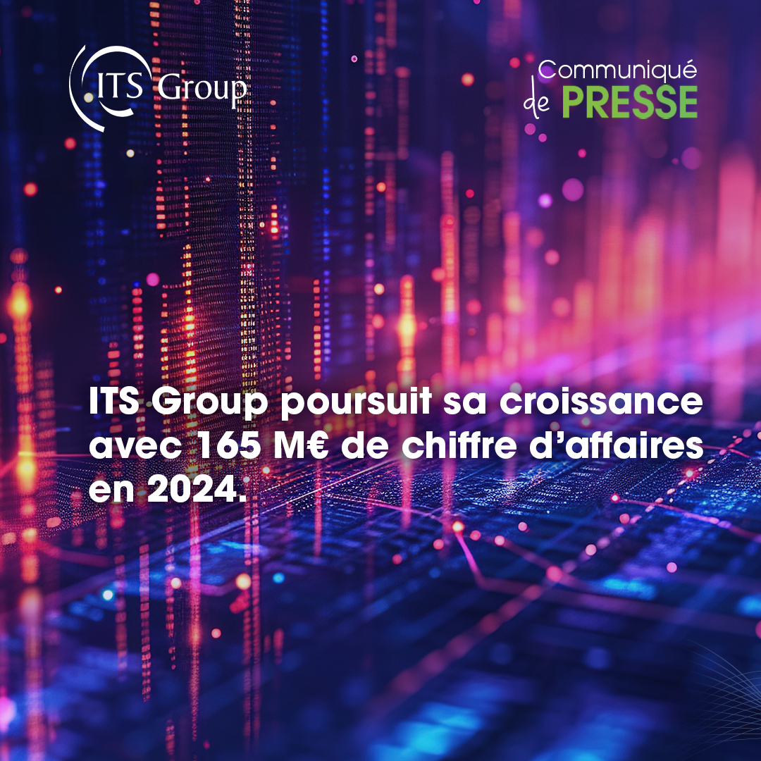 📢 ITS Group poursuit sa croissance avec 165 M€ de CA en 2024 ! Expert en #transformation #numérique, le groupe enregistre une #croissance organique &amp; propose des solutions #innovantes et #souveraines pour relever les défis de ses clients.  👉 ow.ly/j6Fz50VfG7U