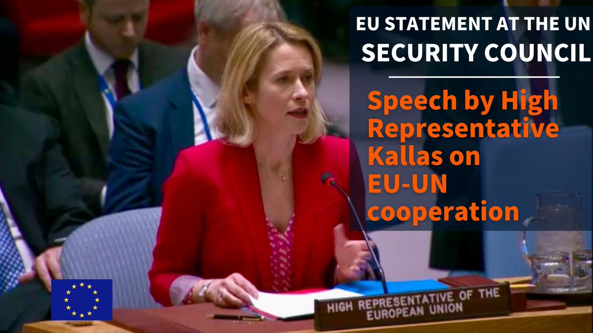 🇪🇺EU at UN-NY (@euatun) on Twitter photo Speech by 🇪🇺EU High Representative for Foreign Affairs & Security Policy <a href="/kajakallas/">Kaja Kallas</a> at the annual UN Security Council session on EU-UN cooperation
Full text 🔗eeas.europa.eu/eeas/united-na… Speech by 🇪🇺EU High Representative for Foreign Affairs & Security Policy <a href="/kajakallas/">Kaja Kallas</a> at the annual UN Security Council session on EU-UN cooperation
Full text 🔗eeas.europa.eu/eeas/united-na…