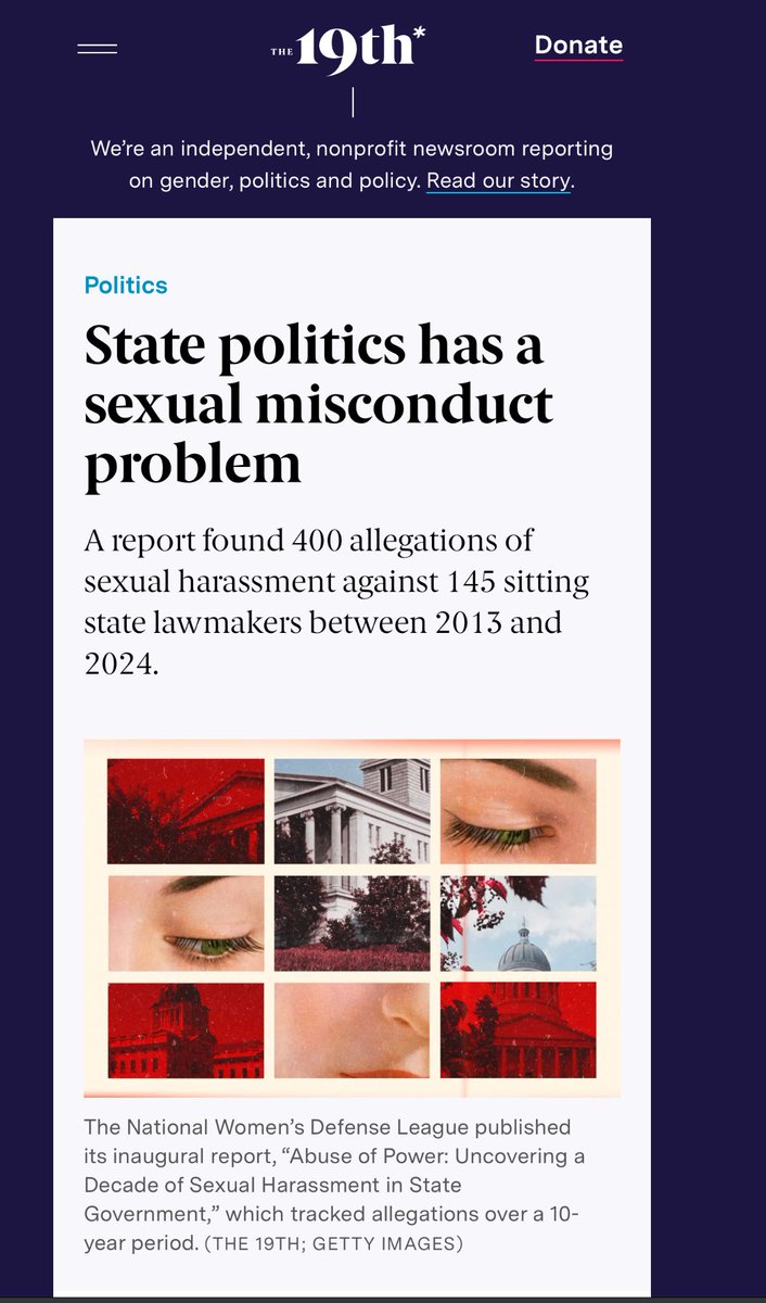 Grace Panetta (@grace_panetta) on Twitter photo State politics has a sexual harassment problem. The latest report from <a href="/NWDefenseLeague/">NWDL - National Women's Defense League</a>, out today, tracked at least 400 allegations against 145 state lawmakers from 2013 to 2024 State politics has a sexual harassment problem. The latest report from <a href="/NWDefenseLeague/">NWDL - National Women's Defense League</a>, out today, tracked at least 400 allegations against 145 state lawmakers from 2013 to 2024