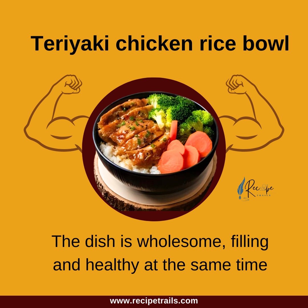 RecipeTrails's tweet photo. Whether it’s a hasty weeknight dinner or a meal prep session for the week, the teriyaki chicken rice bowl is an ideal choice.

#recipetrails #chicken #ricebowl https://t.co/OvT7b244V5