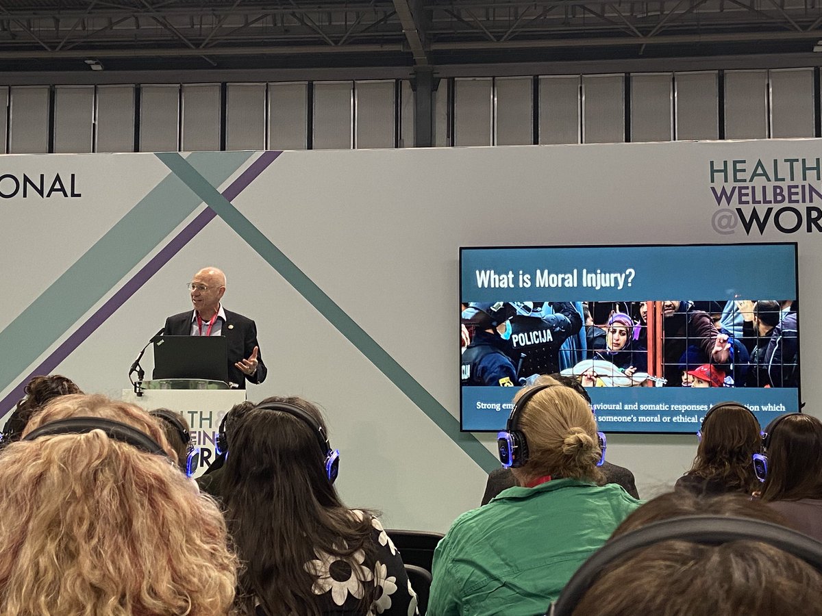 Excellent presentation from <a href="/ProfNGreenberg/">Professor Neil Greenberg</a> on all things moral injury at the <a href="/HWatWork/">Health & Wellbeing at Work 2025</a> conference,  such an important topic! 🤕<a href="/MarchonStress/">March on Stress</a>