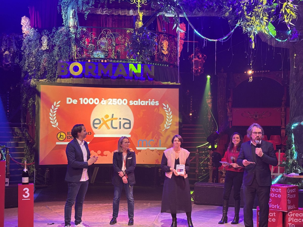 [🔴] Cérémonie des #BestWorkplaces25 de <a href="/GPTW_FRANCE/">GPTW_France</a> au cirque Bormann 🎪
Les lauréats 2025 🏆
🥇<a href="/DHLExpressFr/">DHL Express France</a> (+ de 2 500 salariés)
🥇<a href="/Extia_conseil/">EXTIA</a> (1000 à 2500 salariés) 
🥇<a href="/HiltonHotels/">Hilton Hotels</a> (250 à 1000)
🥇<a href="/GroupEBS/">EBS Group</a> France (50 à 250)
🥇 Wesyn (<50 salariés)