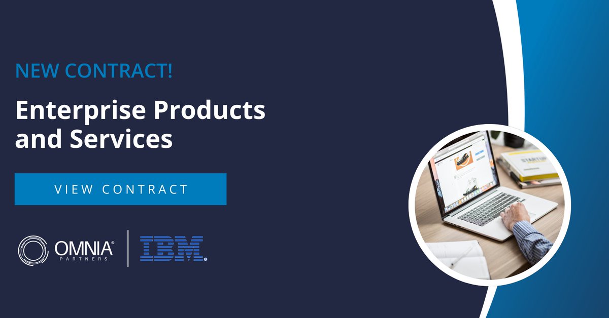 OMNIA Partners and IBM are proud to continue their partnership to provide public sector agencies with the products and services they need to support their IT projects through the newly awarded Region 14 contract! 🌐

Discover savings today: hubs.la/Q036BXd50