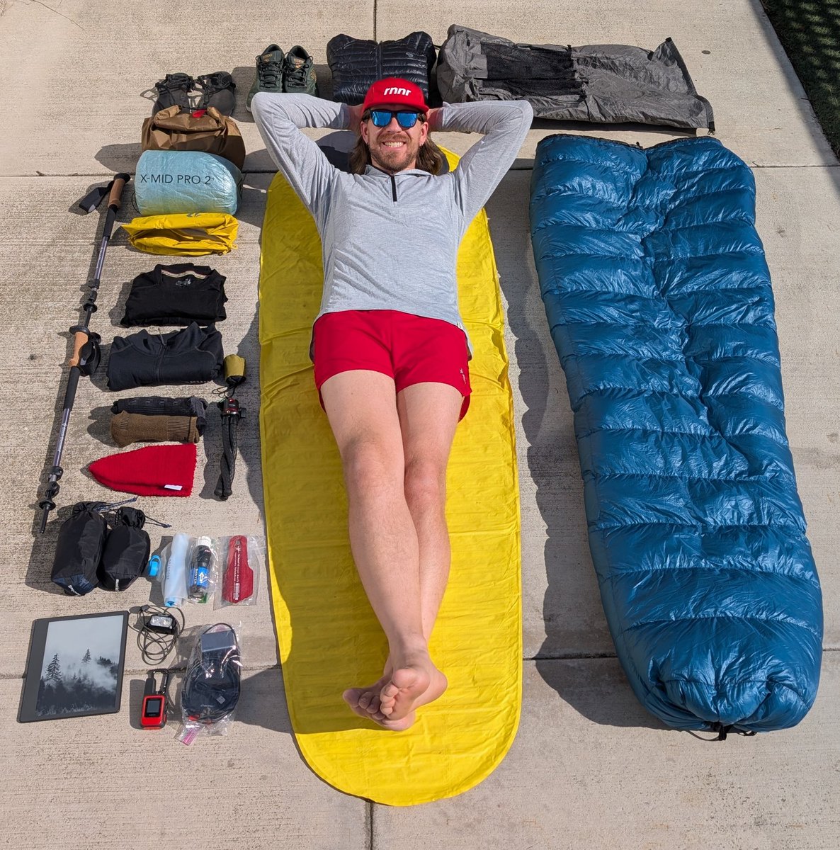 This is really happening. In just a few days, I’ll be setting off to hike the entire Pacific Crest Trail—2,650 miles from Mexico to Canada.

Everything in this photo? That’s my life for the next several months. Just me, my pack, and the trail.