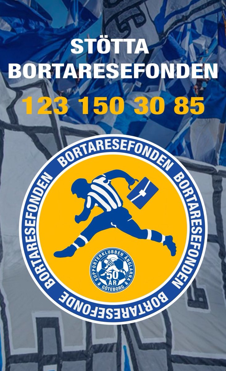 För oss som inte kan vara på plats på söndag finns bara en grej att göra: Swisha bortaresefonden! #ifkgbg