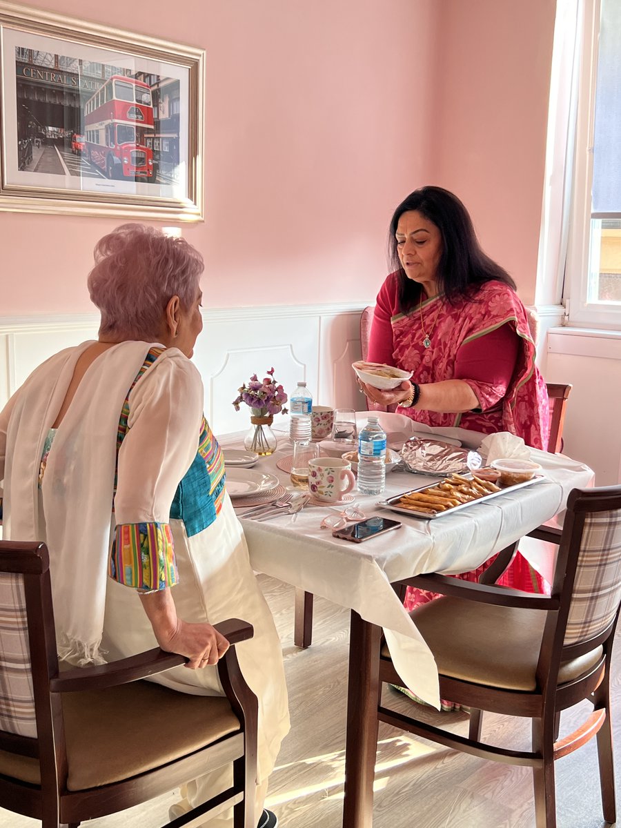 An afternoon tea with Mrs. Gupta was made even more special by our staff, who pleasantly surprised us with a traditional homemade Indian meal. I feel incredibly touched and proud of them for their effort in making our afternoon together so memorable. Thank you!