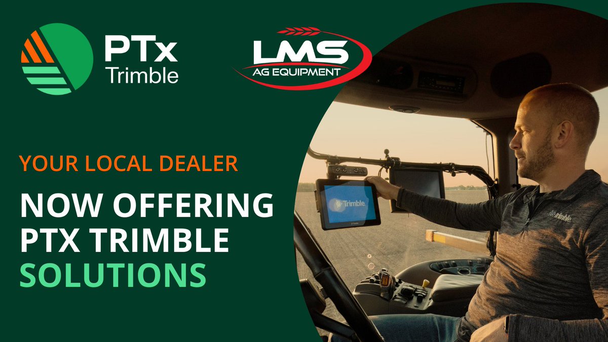🎉Exciting News
We are now offering PTx Trimble precision ag solutions! PTx Trimble tech brings precision to the entire farm, helping maximize efficiency, reduce inputs &amp; optimize yields.
We’re excited to bring these solutions to YOU &amp; continue driving innovation in ag tech! 🚀