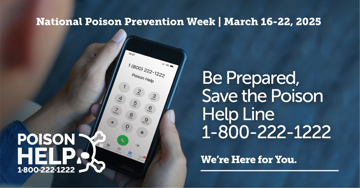 That’s a wrap on #NPPW25! Before you go, do
you have a few seconds? Take a moment to save
our number, 1-800-222-1222, in your phone
today. We are fast, free, staffed by experts, and
available 24/7, 365 days a year. You never know
when you might need it. #NPPW25