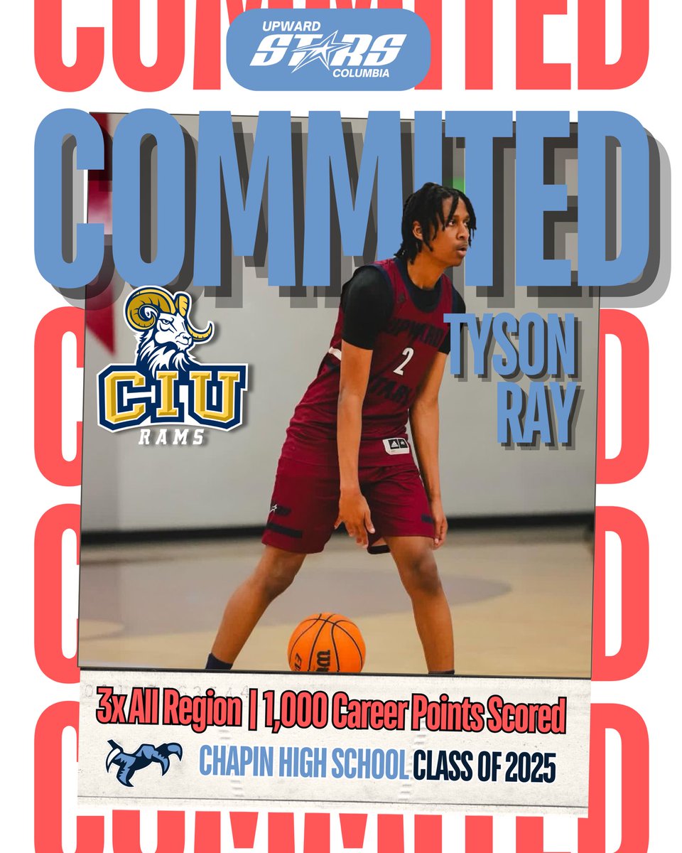 Christian Savage (@csavage___) on Twitter photo Congratulations to 3X All Region- 1K point scorer- 500+ assists - great teammate - leader - floor general - on his commitment to <a href="/CoachTStockman/">Tony Stockman</a> Columbia International ⭐️ <a href="/thetysonray11/">Tyson M. Ray, Jr.</a>
<a href="/UpwardStarsCola/">Upward Stars Columbia</a> Congratulations to 3X All Region- 1K point scorer- 500+ assists - great teammate - leader - floor general - on his commitment to <a href="/CoachTStockman/">Tony Stockman</a> Columbia International ⭐️ <a href="/thetysonray11/">Tyson M. Ray, Jr.</a>
<a href="/UpwardStarsCola/">Upward Stars Columbia</a>