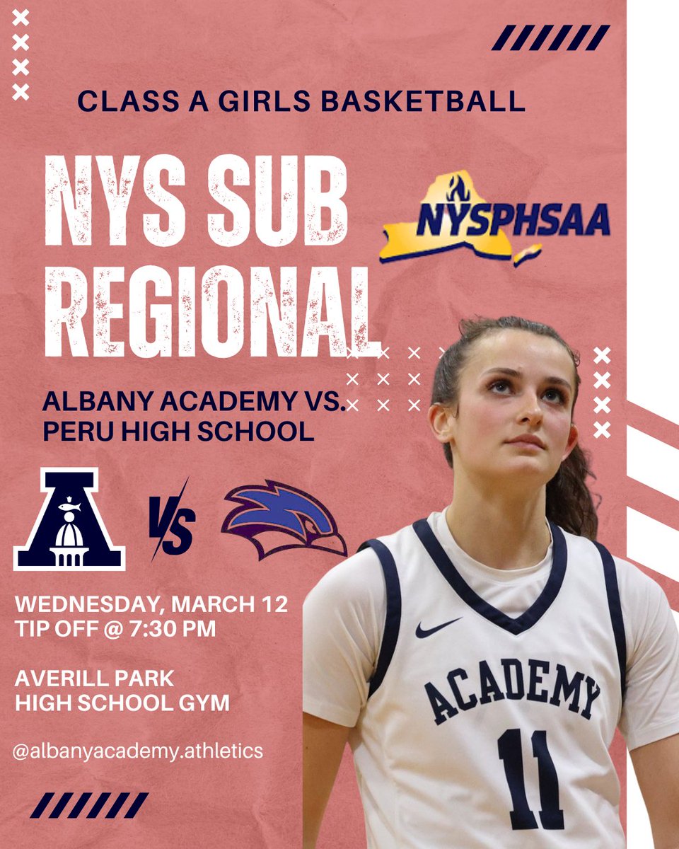 Albany Academy Women's Basketball (@academygbball) on Twitter photo READY FOR THE STATE PLAYOFFS? Calling all <a href="/albanyacademyny/">Albany Academy</a> alumni, alumnae, fans & friends to Averill Park High School on Wednesday @ 7:30 pm for the Sub Regional, Class A Game featuring your Albany Academy BEARS vs. Peru High School! ππ¨π
Tickets can be purchased here: READY FOR THE STATE PLAYOFFS? Calling all <a href="/albanyacademyny/">Albany Academy</a> alumni, alumnae, fans & friends to Averill Park High School on Wednesday @ 7:30 pm for the Sub Regional, Class A Game featuring your Albany Academy BEARS vs. Peru High School! ππ¨π
Tickets can be purchased here: