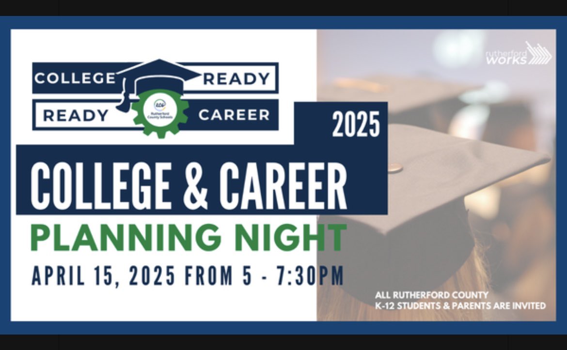 SCreekLife (@scmsfccla) on Twitter photo The third annual College & Career Planning Night will be held on Tuesday, April 15, 2025, at Lane Agri-Park in Murfreesboro, TN! It’s such a great event to go see college & career options! <a href="/SCMFalcons/">Stewarts Creek MS</a> <a href="/RuCoCTE/">RuCo CTE</a> <a href="/rucoschools/">Rutherford County Schools</a> The third annual College & Career Planning Night will be held on Tuesday, April 15, 2025, at Lane Agri-Park in Murfreesboro, TN! It’s such a great event to go see college & career options! <a href="/SCMFalcons/">Stewarts Creek MS</a> <a href="/RuCoCTE/">RuCo CTE</a> <a href="/rucoschools/">Rutherford County Schools</a>