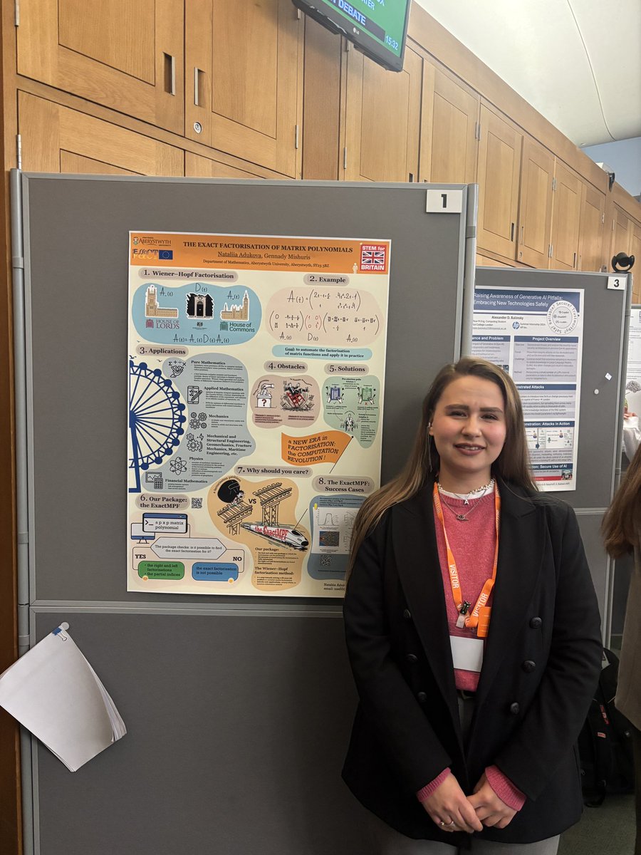 STEM for Britain (@stem4brit) on Twitter photo Some extroidinary mathematics on show at #STEM4Brit25 this afternoon,
Hereās <a href="/AberUni/">Aberystwyth University</a>ās Nataliia Adukova with making factorisation simple fast and effective. Some extroidinary mathematics on show at #STEM4Brit25 this afternoon,
Hereās <a href="/AberUni/">Aberystwyth University</a>ās Nataliia Adukova with making factorisation simple fast and effective.