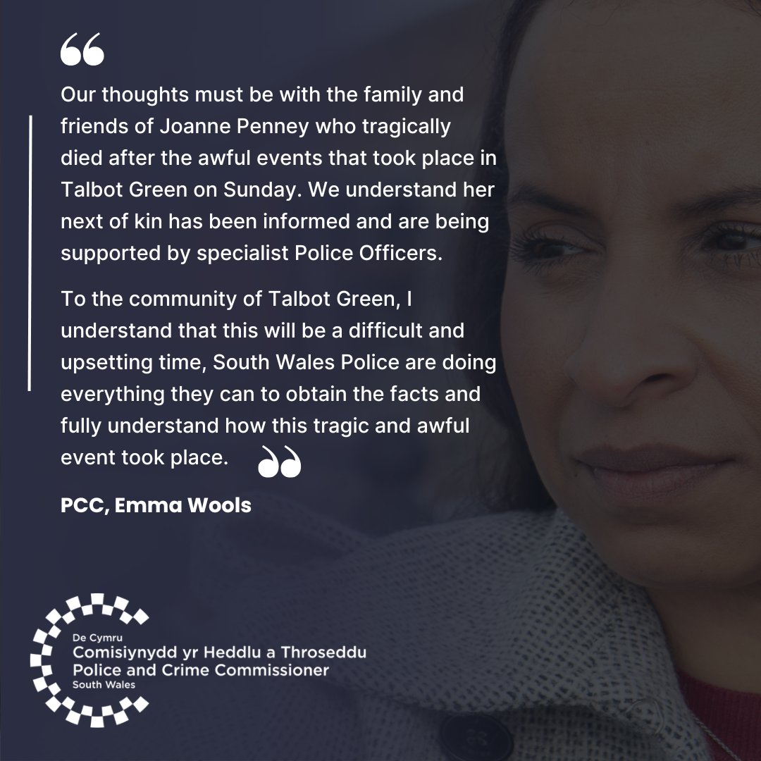 My statement on the Talbot Green incident ⬇️

<a href="/swpolice/">South Wales Police</a> are appealing for people to come forward with any info (CCTV or Dashcam) and can submit online: mipp.police.uk/operation/62SW…