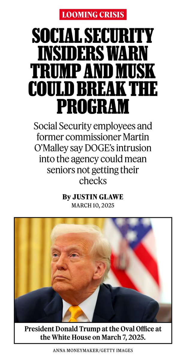 Justin Glawe (@justinglawe) on Twitter photo Since <a href="/elonmusk/">Elon Musk</a> is talking about fraud and waste at Social Security, here’s how his DOGE team is dismantling the offices and eliminating workers whose exact job it is to *find* waste and fraud—led by a 22-year-old. Via <a href="/RollingStone/">Rolling Stone</a> and <a href="/americandoom_/">@americandoom</a>: rollingstone.com/politics/polit… Since <a href="/elonmusk/">Elon Musk</a> is talking about fraud and waste at Social Security, here’s how his DOGE team is dismantling the offices and eliminating workers whose exact job it is to *find* waste and fraud—led by a 22-year-old. Via <a href="/RollingStone/">Rolling Stone</a> and <a href="/americandoom_/">@americandoom</a>: rollingstone.com/politics/polit…