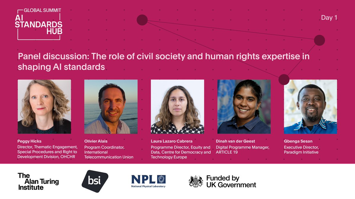 Our panel on the intersection of human rights and standardisation in AI will explore how standards can address sociotechnical challenges, integrate human rights, and shape AI to reflect societal interests.

Full agenda and sign-up for the livestream: bit.ly/4iswkqN