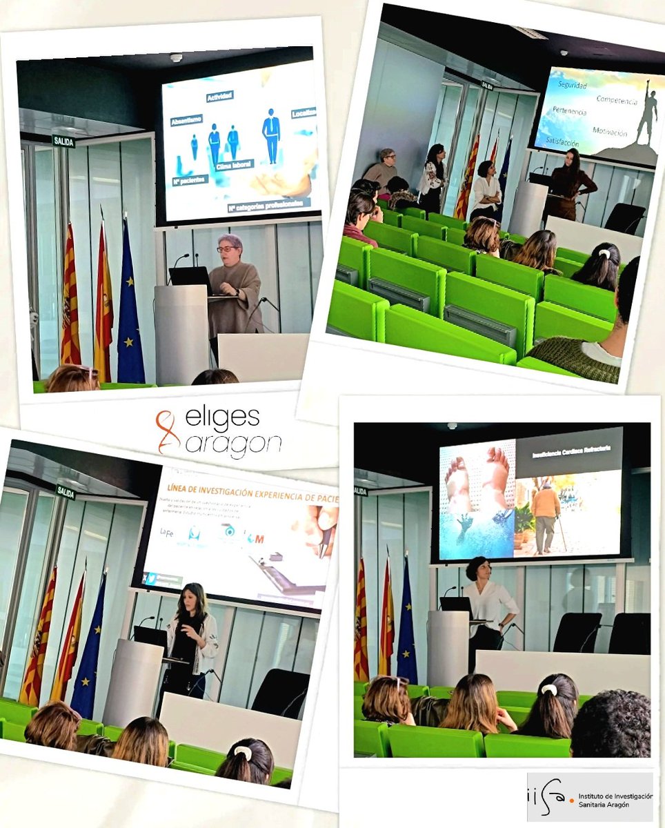 Nuestra IP <a href="/NLopezIbort/">Nieves Lopez Ibort</a>, y parte del equipo de #ELIGESARAGON en su participación en el "Encuentro De Grupos de Investigación de la línea de Salud" del <a href="/IISAragon/">IIS Aragón</a>. Gracias por un foro donde compartir líneas de investigación y conocer el trabajo que se realiza en nuestra comunidad.