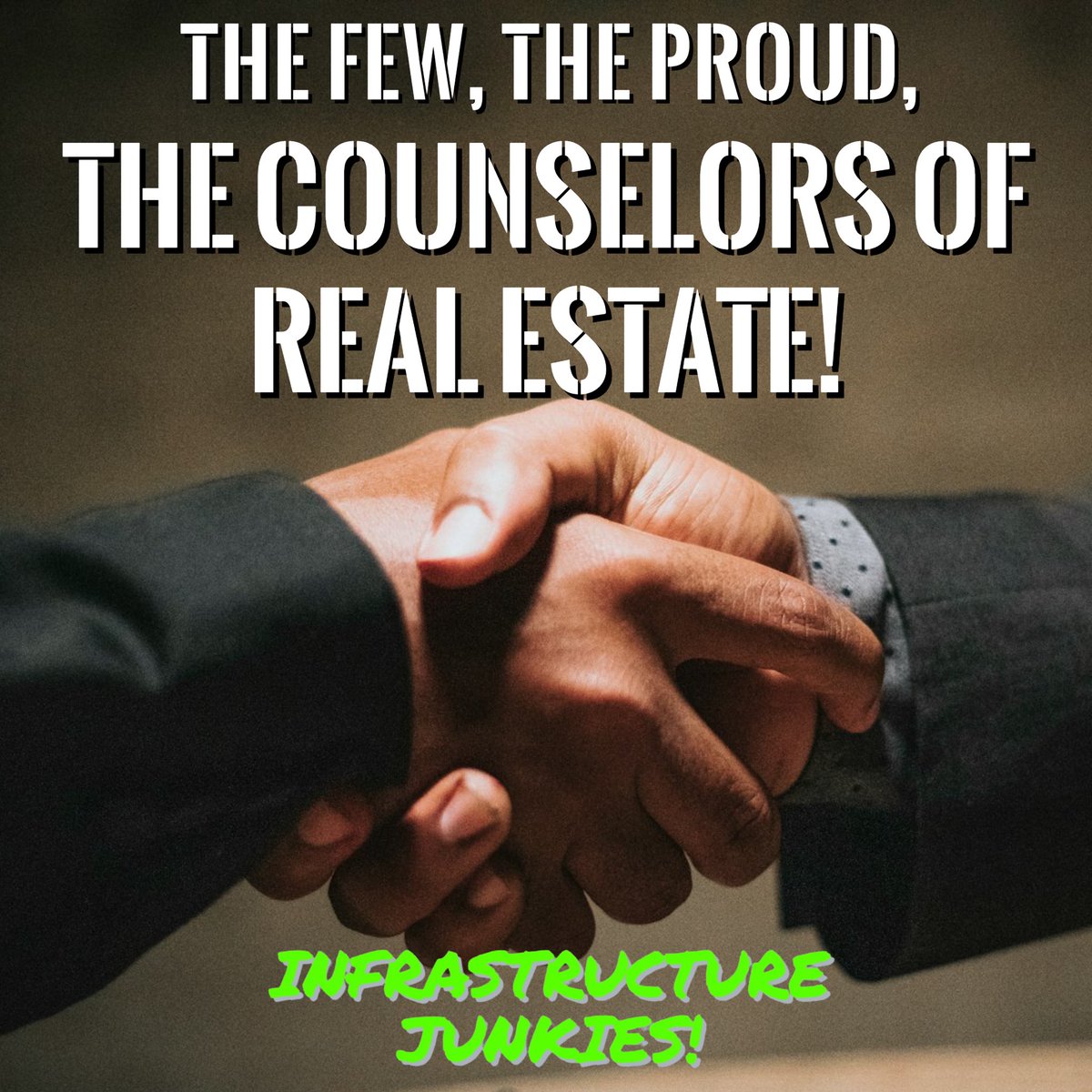 Hey, #InfrastructureJunkies! NEW EPISODE HERE: podcasts.apple.com/us/podcast/inf…
Listen in to learn all about the mighty Counselors of Real Estate!