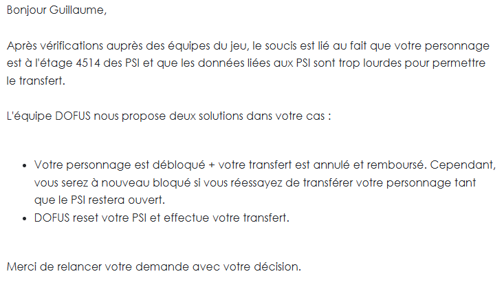 Contexte: Je migre mon personnage d'un serveur à autre, mon personnage semble "bloqué", il est inaccessible.

Solution:
PSI: Puits des songes infinis
Avant Unity je pouvais migrer comme je voulais 🤡