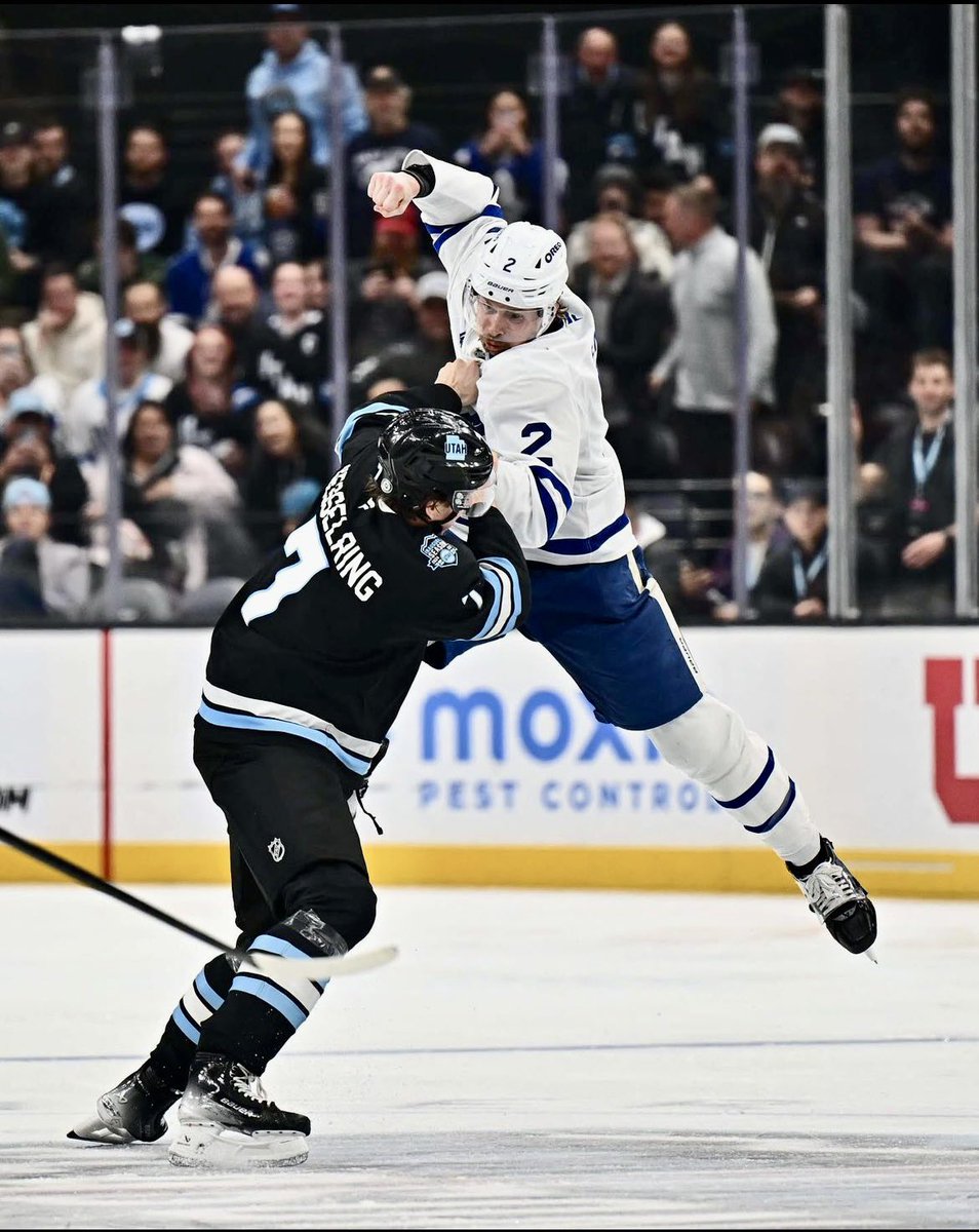 Superman Punch in the NHL last night. 
He missed the target because he telegraphed too much but the picture is awesome.  👍