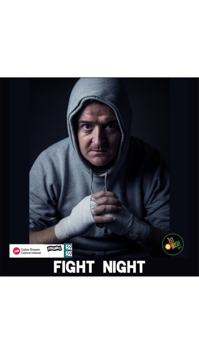 FIGHT NIGHT by Gavin Kostick and featuring Aonghus Óg McAnally 🥊🥊
<a href="/Fishamble/">Fishamble: The New Play Company</a>  @59e59 and @origintheatre presents the Winner of Best Actor and Bewley’s Little Gem awards at Dublin Fringe, and nominated Best New Play at the Irish Times Theatre Awards. 
🎟️ origintheatre.org