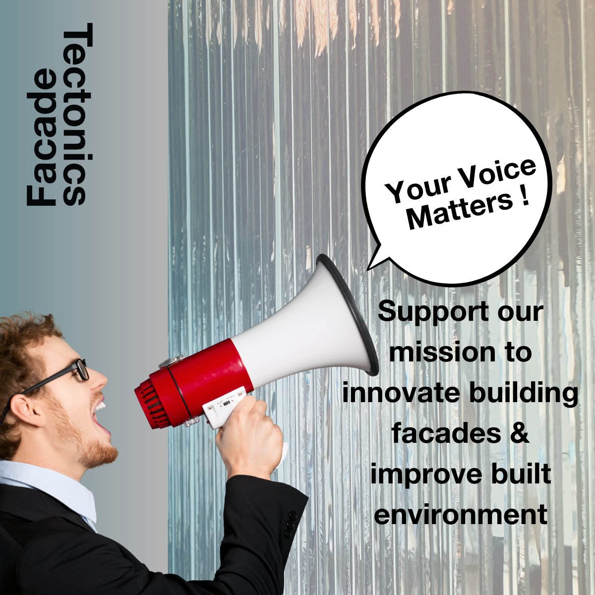 FacadeTectonics's tweet image. Help shape the future of FTI!
We need your input to ensure our programs, events, and content meet your needs.
Take 10-minute survey, share your thoughts!  Together, we can build a better future 🌍
👉 ow.ly/mRt250Vbqn9
#FacadeTectonics #Innovation #Community #FuturePlanning