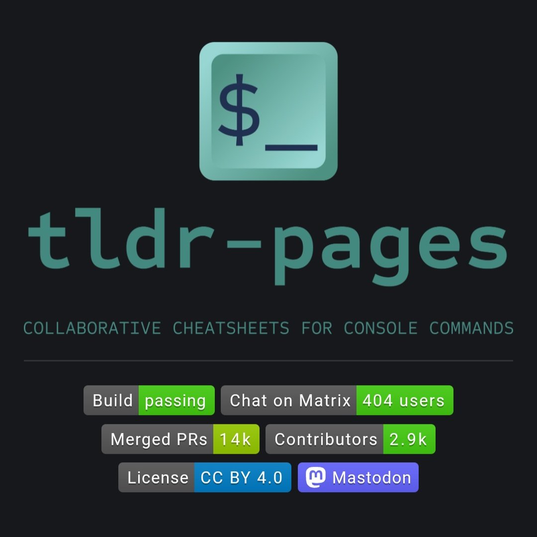 GithubProjects's tweet image. Docs too long? TLDR’s got your back—Git cheats in 10 words or less.