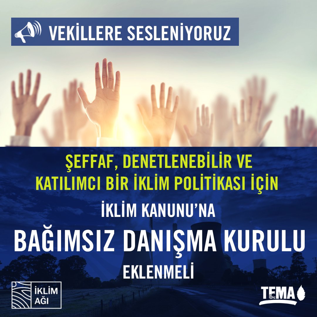 İklim Kanunu yarın Genel Kurul’da görüşülecek.

Kanun’da Bağımsız Bilimsel Danışma Kurulu olsun…
Karar alma süreçleri bilimsel veriye dayansın, şeffaflık ve hesap verebilirlik sağlansın…

#BağımsızDanışmaKuruluEklenmeli

<a href="/GalipEnsarioglu/">Galip Ensarioğlu</a>  <a href="/Yenisehirlioglu/">Bahadır Yenişehirlioğlu</a>  <a href="/eczozgurozel/">Özgür Özel</a>