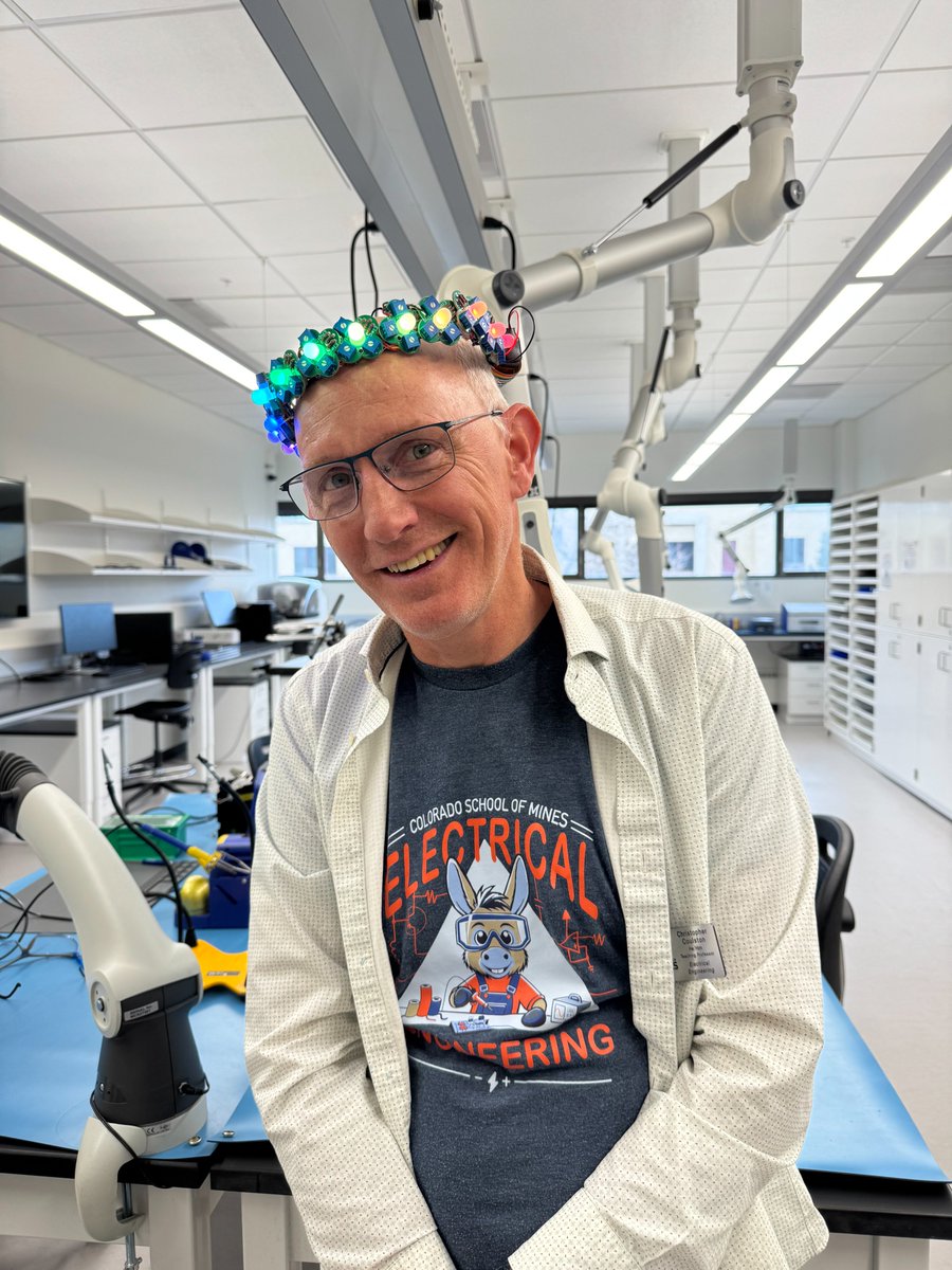 Last month the EE department held a soldering session for the SWE Girls Lead the Way event. Mines had high school women from CO to come and participate in a full day of actives from 15 different departments. Mines students spent most of their Saturday helping solder  RGB LEDs PCB