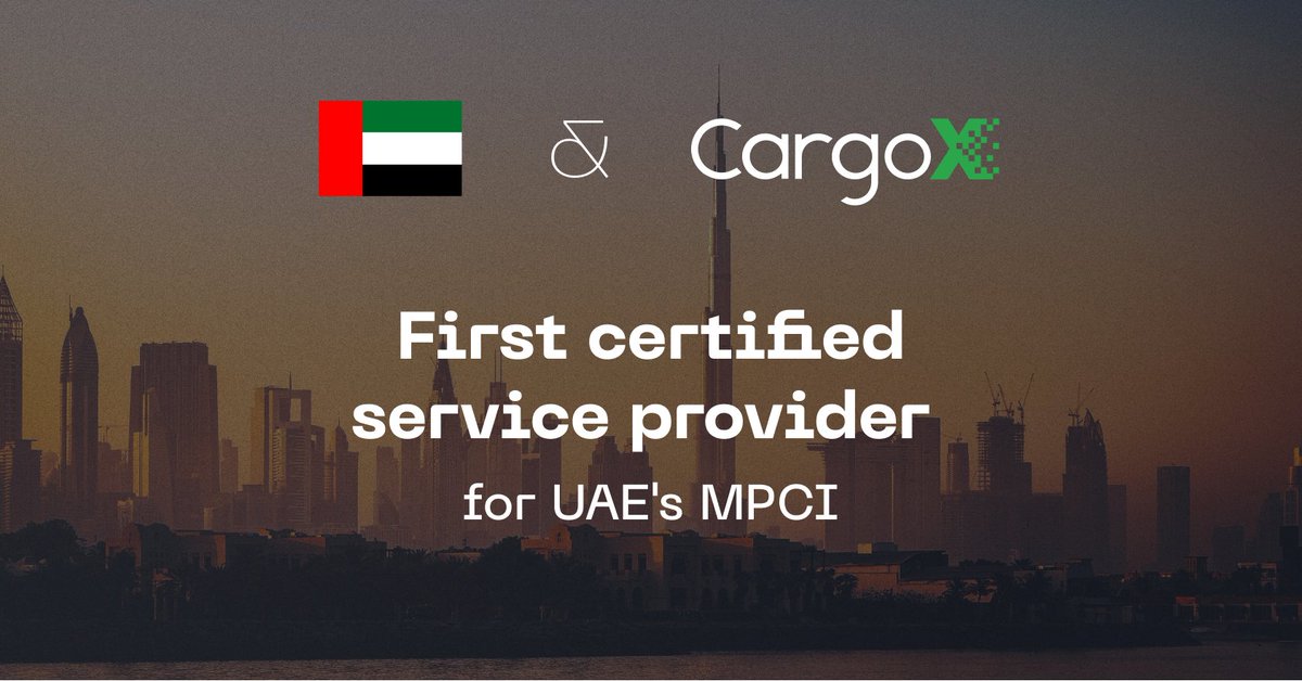 CargoX has been chosen as the first certified service provider for the UAE’s Maritime Preload Cargo Information (MPCI) Program, led by NAIC under ICP! 🇦🇪
Launching June 2025, MPCI enhances security &amp; trade with advance cargo data submission. Read more: cargox.io/content-hub/ca…