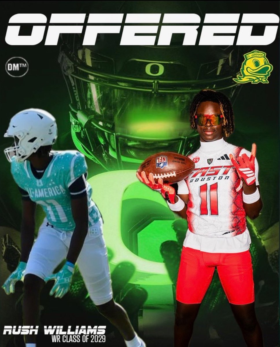 #AGTG After an amazing conversation with Coach <a href="/RashaadSamples/">CoachSamp</a> I've been blessed to receive my first Division I offer from the University of Oregon <a href="/oregonfootball/">Oregon Football</a> I am extremely grateful for this incredible opportunity and excited for what the future holds! #GoDucks
