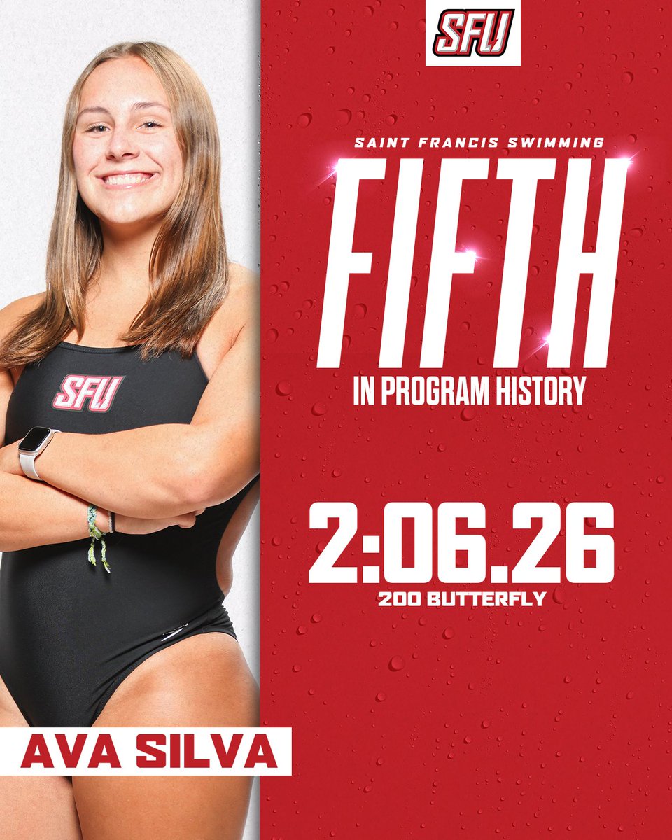 Saint Francis Swimming tweet media