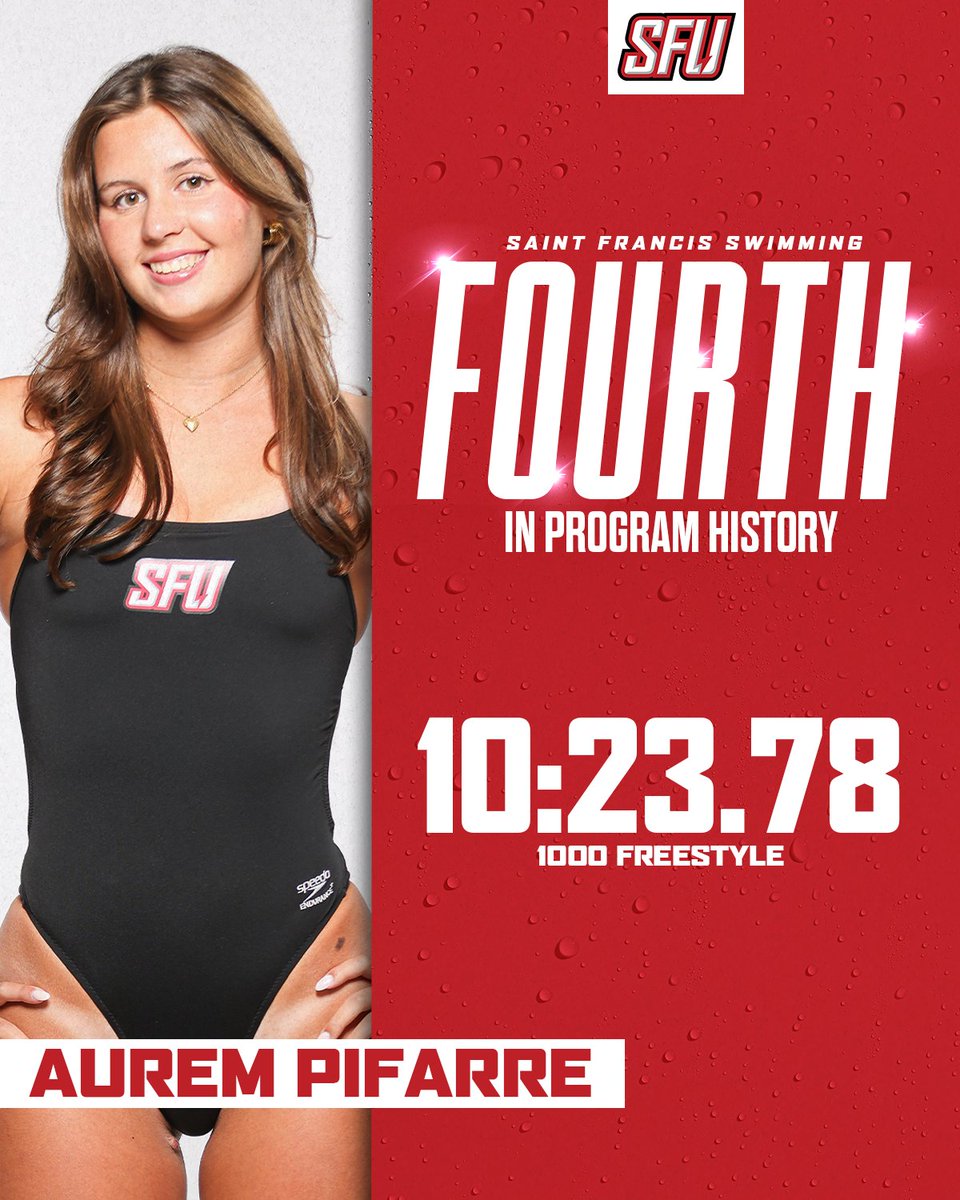 Saint Francis Swimming tweet media