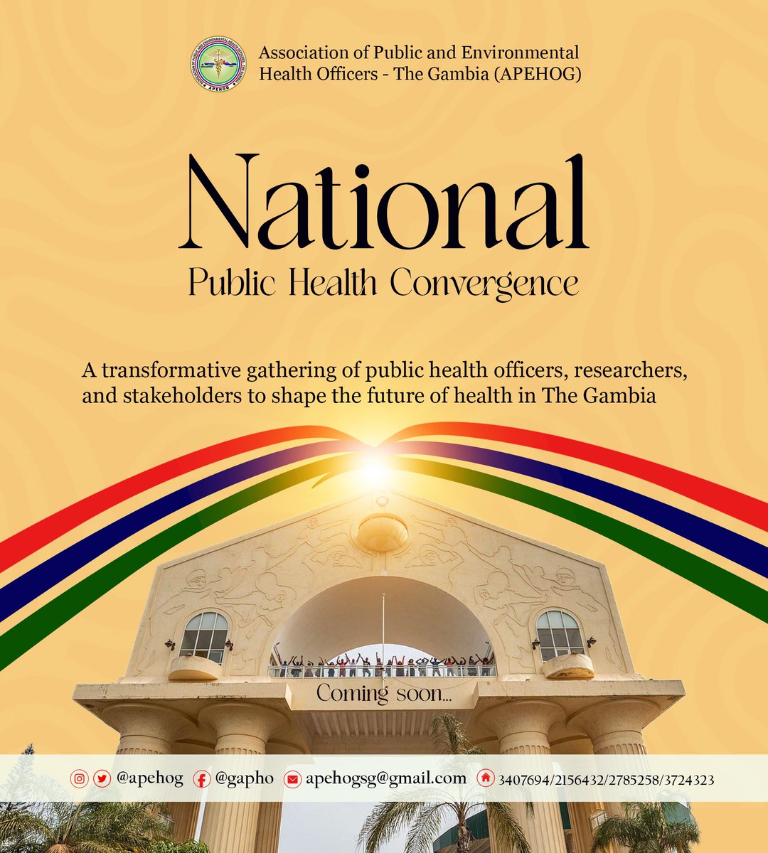 We are pleased to announce our event designed to bring together public health professionals, and stakeholders. It will serve as a platform for knowledge exchange, and collaborative discussions on public health, including insights from The Gambia’s 2024 Population Census Data