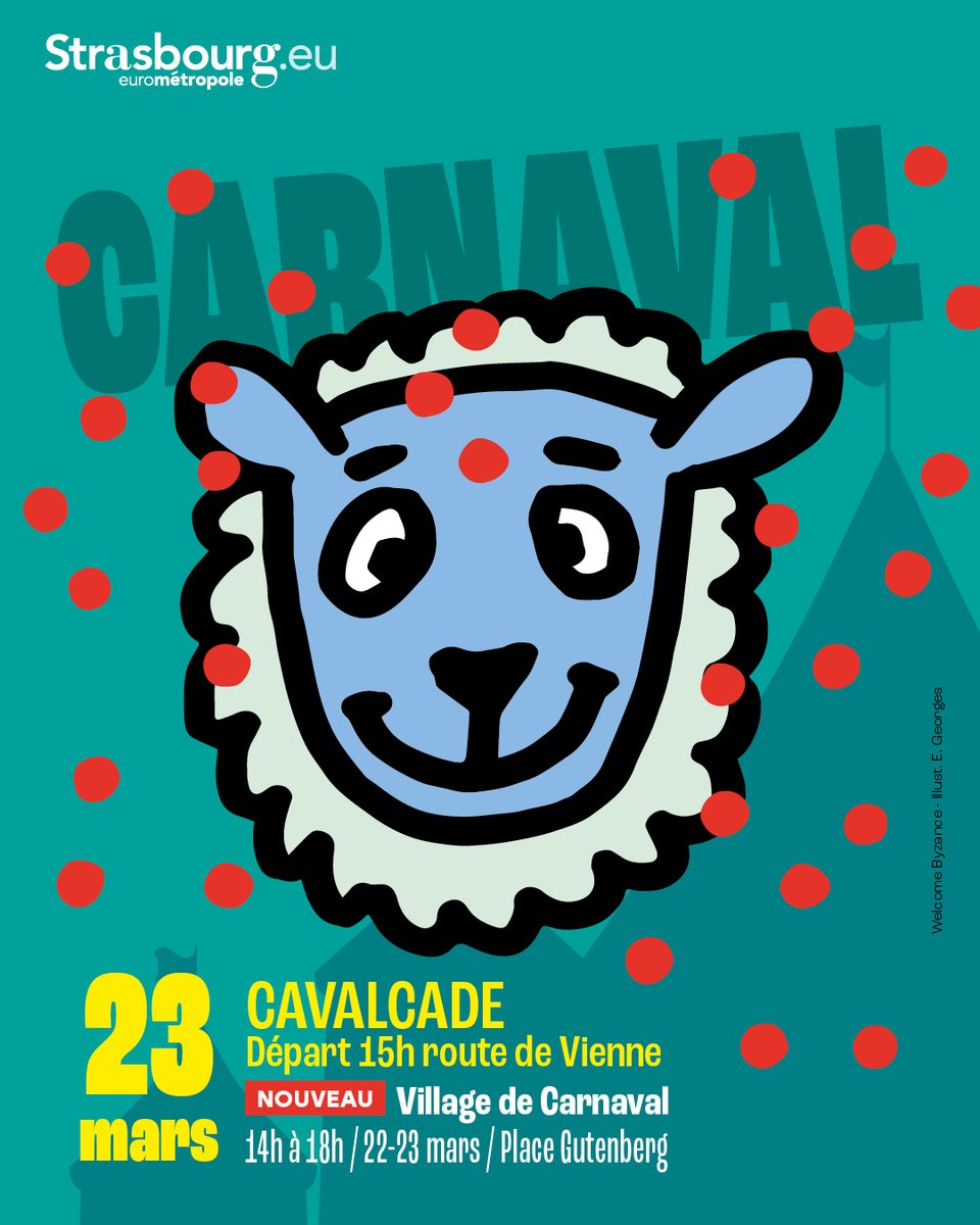💥Nouveauté 2025 : un week-end festif au Village de Carnaval les samedi 22 et dimanche 23 mars, de 14h à 18h, place Gutenberg !
 📍Au programme, des animations gratuites et sans inscription + participation à la finition d’un char exceptionnel 
👉strasbourg.eu/-/carnaval-de-…