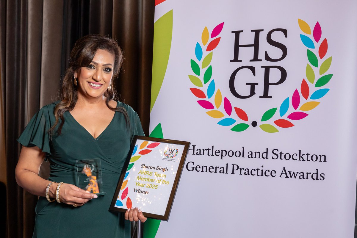 Congratulations to the winner of the ARRS Team Member of the Year Award 2025... Sharon Singh.

She won for her compassion and her work helping patients experiencing menopause.