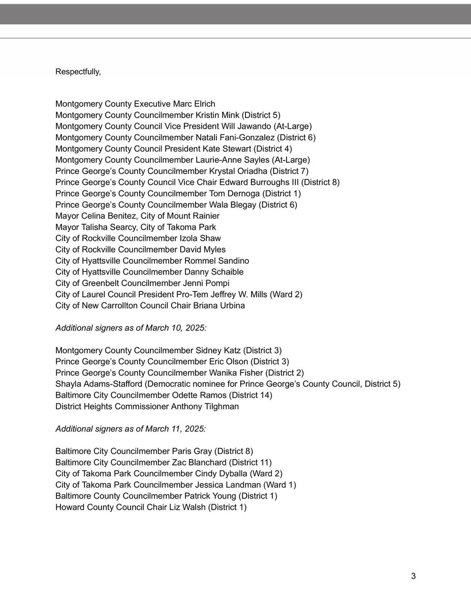 Over 30 local lawmakers across MD sent this letter to members of the state Senate JPR Committee, calling for passage of Good Cause Enabling SB651 — WITHOUT amendments creating preemptions, especially related to vacancy control.

The bill’s currently on a voting list for today. 👀