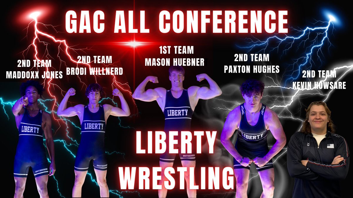Congrats to the following wrestlers on their All Conference honors.
Mason Huebner 1st team
Brodi Willnerd 2nd
Paxton Hughes 2nd
Maddoxx Jones 2nd
Kevin Howsare 2nd